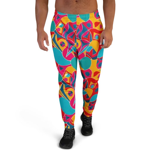 Chromatic Jumble on a Men's Joggers