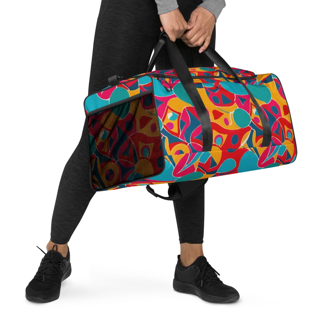 Chromatic Jumble on Duffle Bag — Right Front