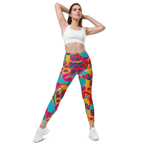 Chromatic Jumble on a Leggings with Pockets