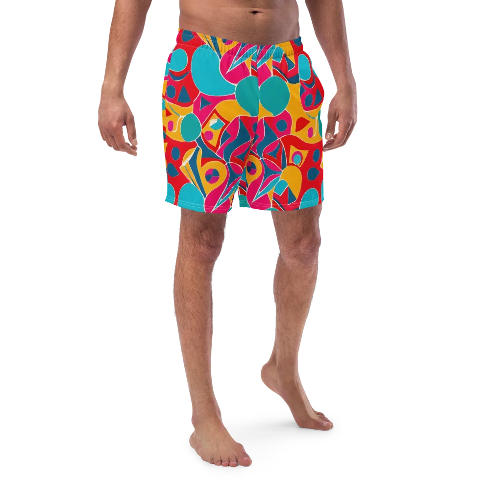 Chromatic Jumble on Swim Trunks — Front