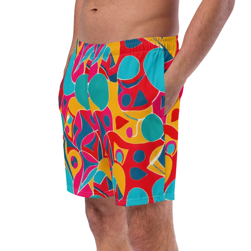 Chromatic Jumble on Swim Trunks — Left Front