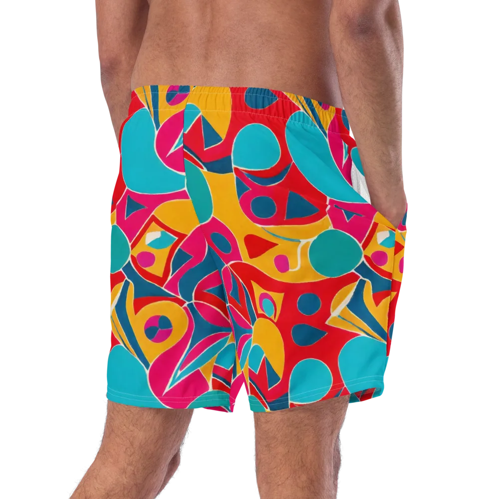 Chromatic Jumble on Swim Trunks — Right Back
