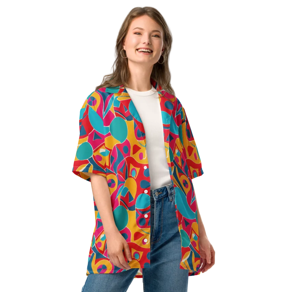 Chromatic Jumble on Button Shirt — Front