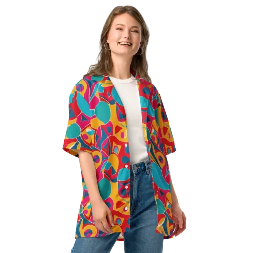 Chromatic Jumble on a Button Shirt