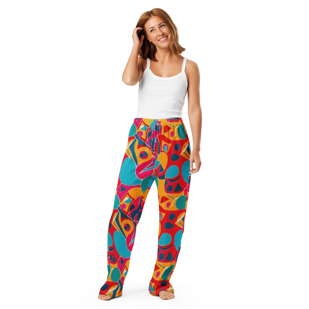 Chromatic Jumble on Women's Pajama Pants — Front