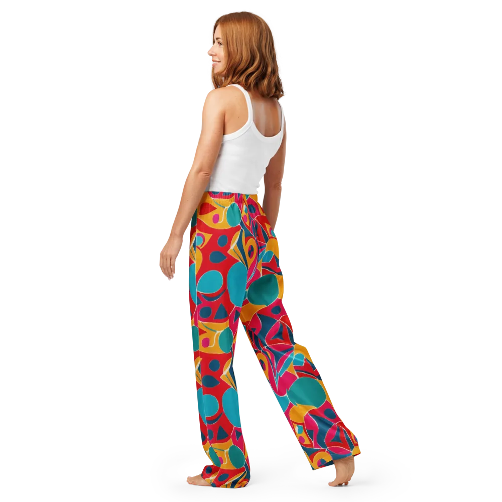 Chromatic Jumble on Women's Pajama Pants — Back