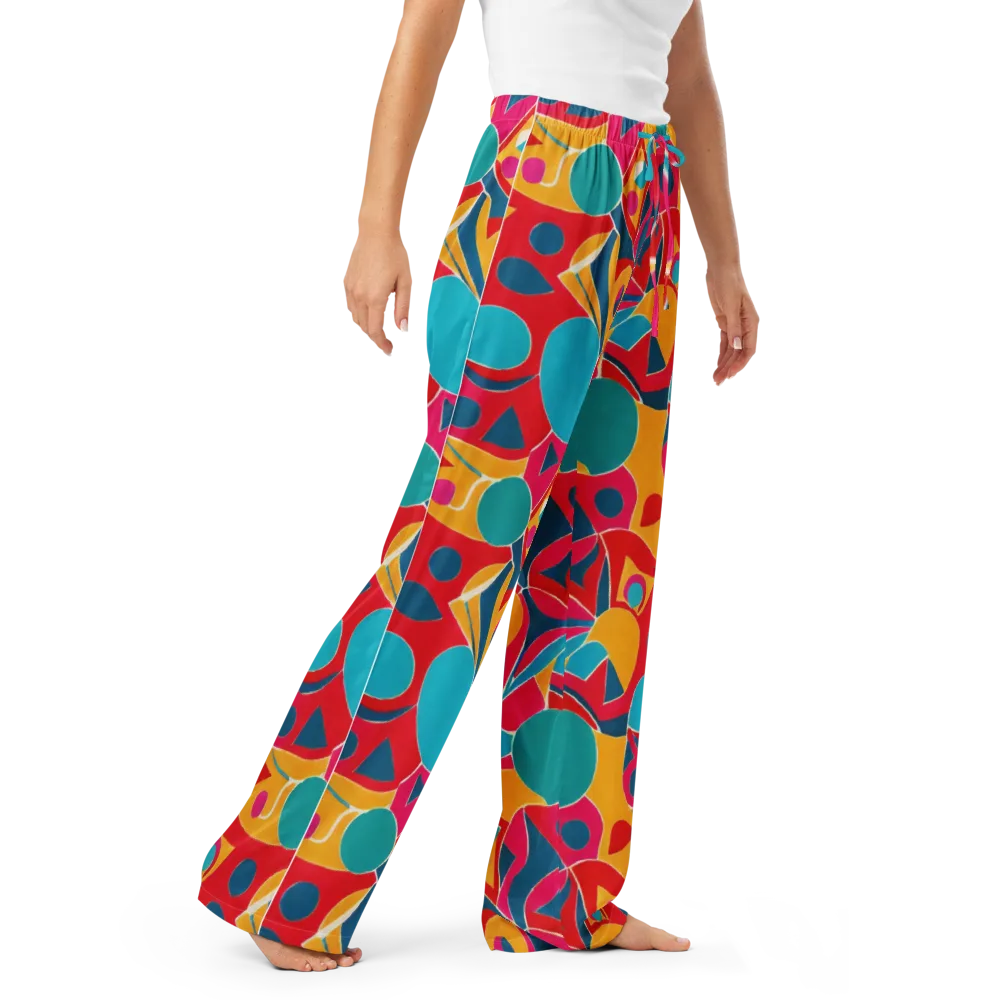Chromatic Jumble on Women's Pajama Pants — Right Front