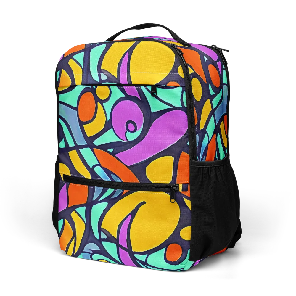 Ultraviolet Pop on Utility Backpack — Left Front