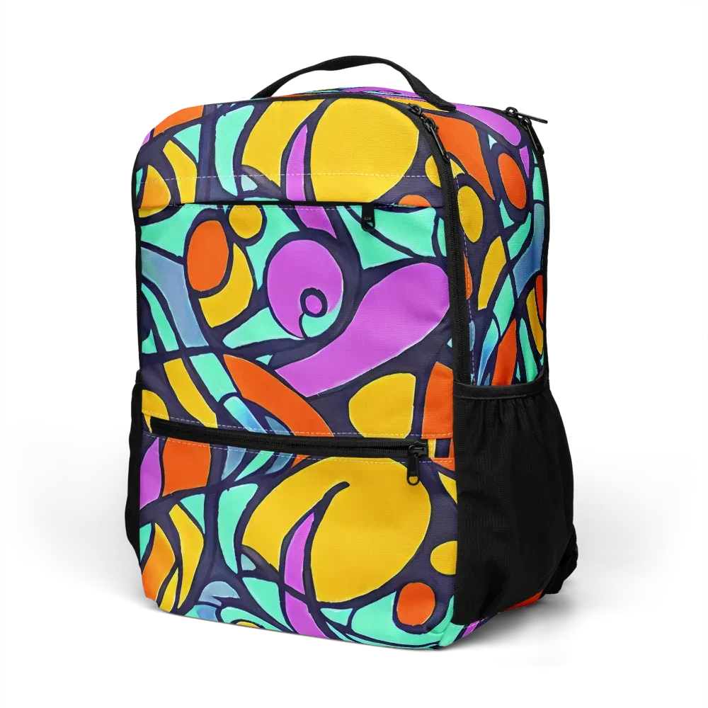 Ultraviolet Pop on Utility Backpack — Left Front