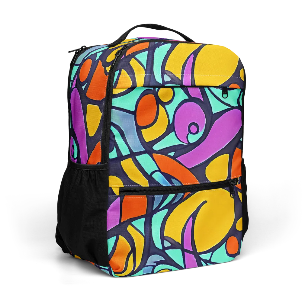 Ultraviolet Pop on Utility Backpack — Right Front