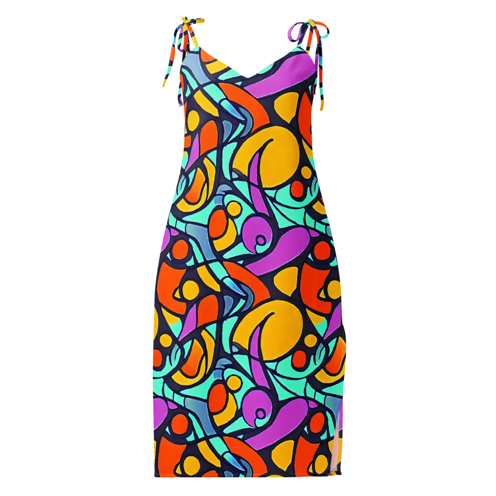 Ultraviolet Pop on Slip Dress — Front