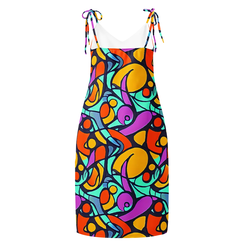 Ultraviolet Pop on Slip Dress — Back