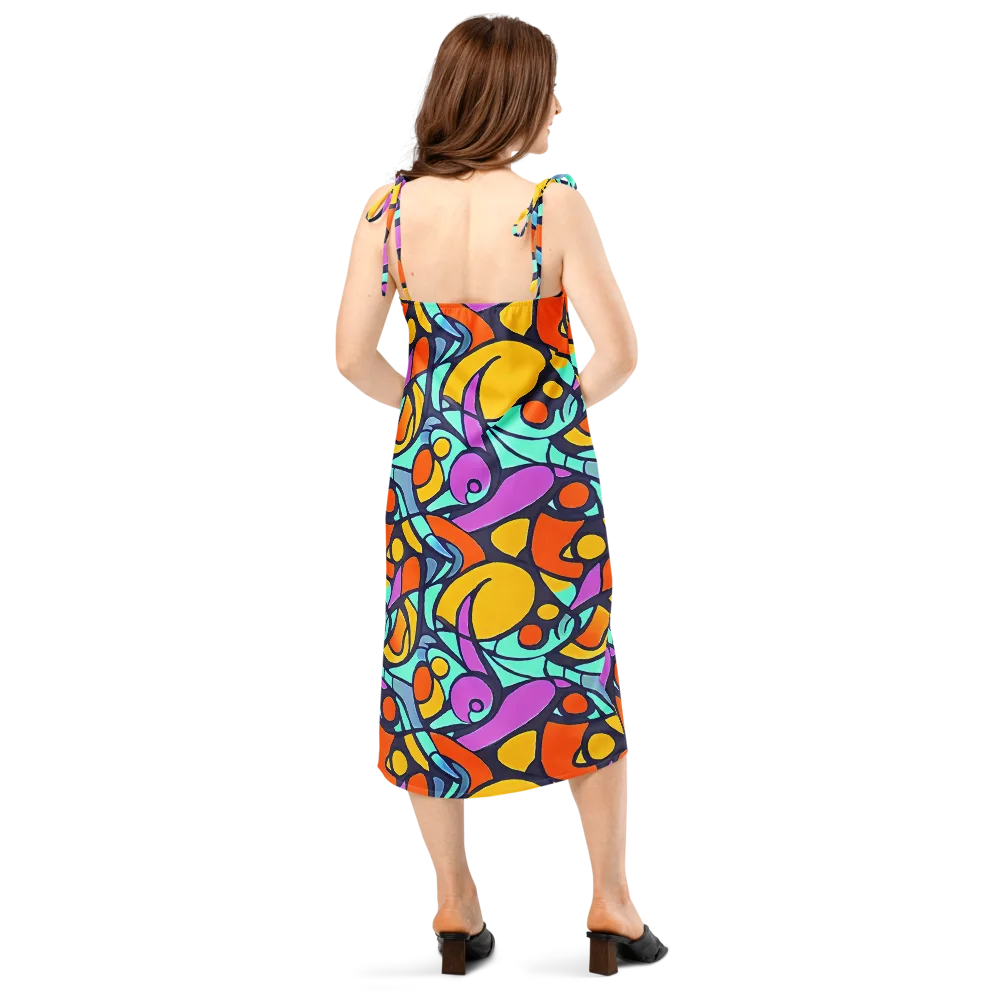 Ultraviolet Pop on Slip Dress — Back