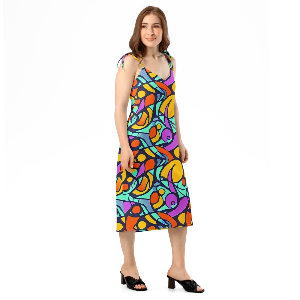 Ultraviolet Pop on Slip Dress — Right Front