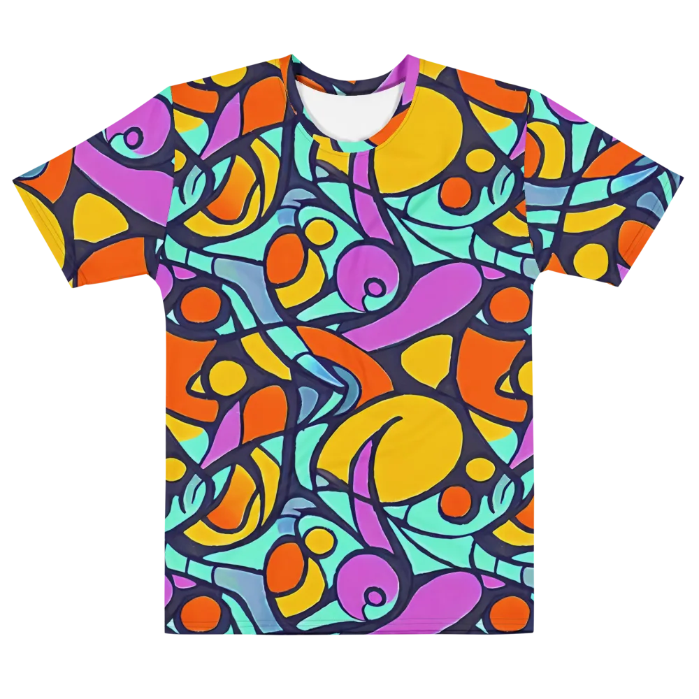 Ultraviolet Pop on Men's Cotton Crew Neck T-Shirt — Front