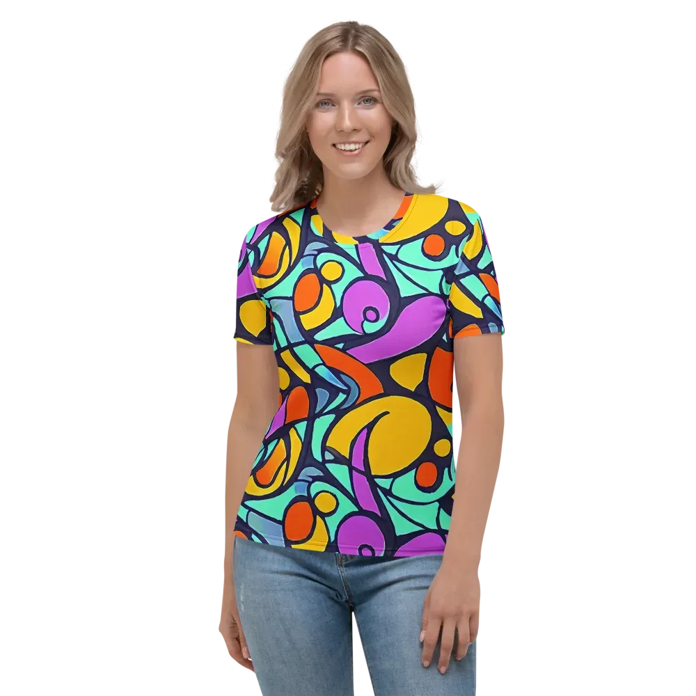 Ultraviolet Pop on Women's Crew Neck T-Shirt — Front