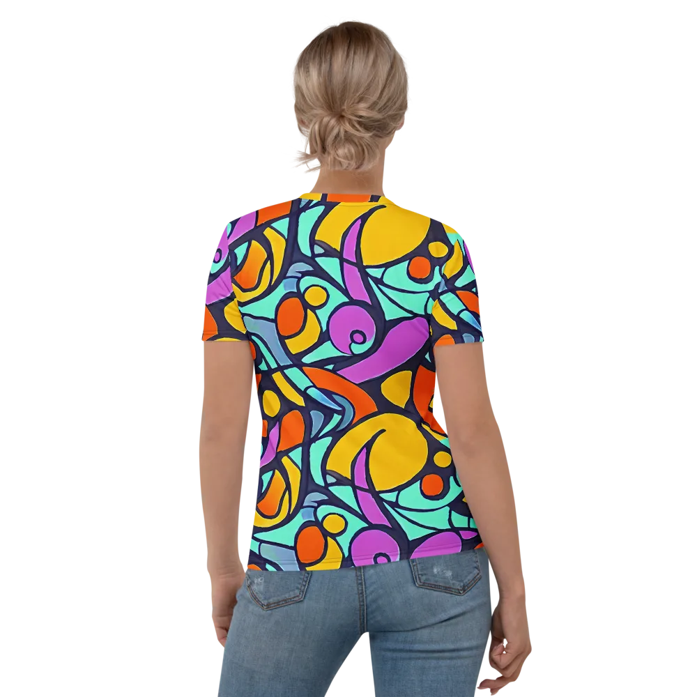 Ultraviolet Pop on Women's Crew Neck T-Shirt — Back