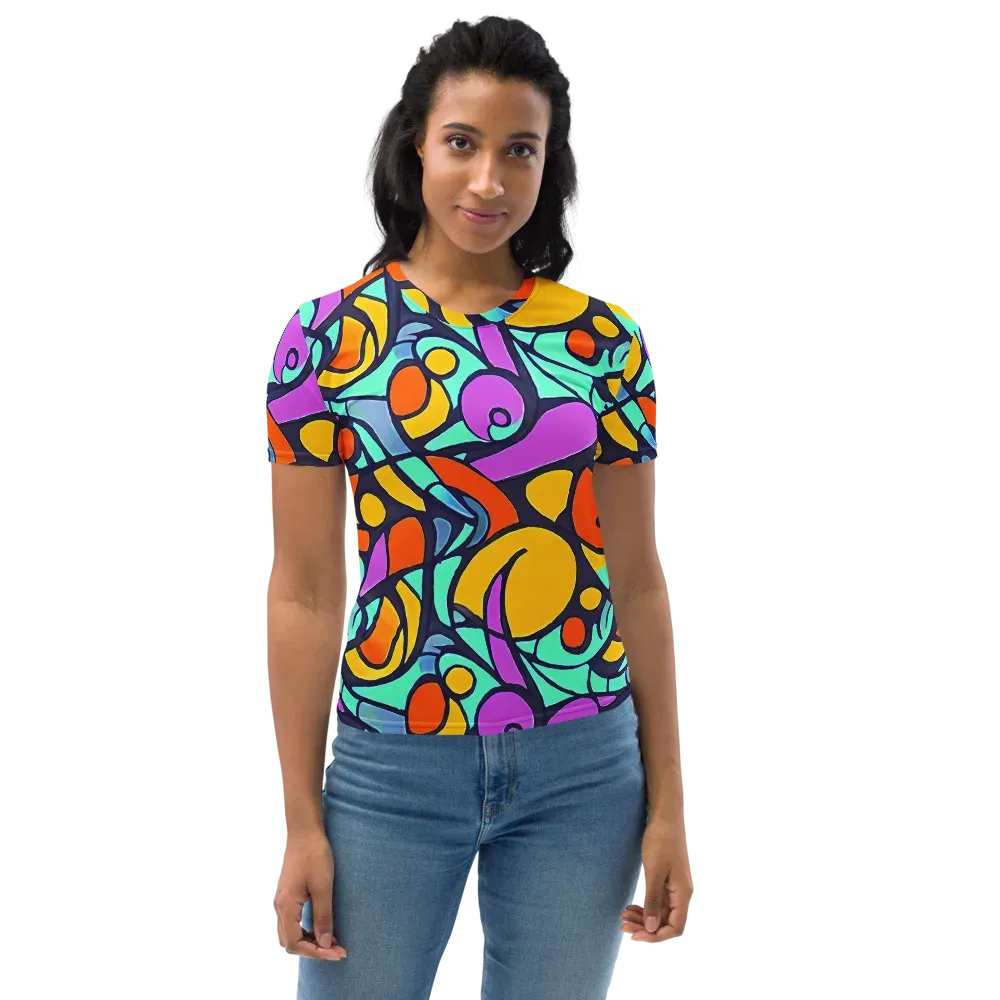 Ultraviolet Pop on Women's Crew Neck T-Shirt — Front