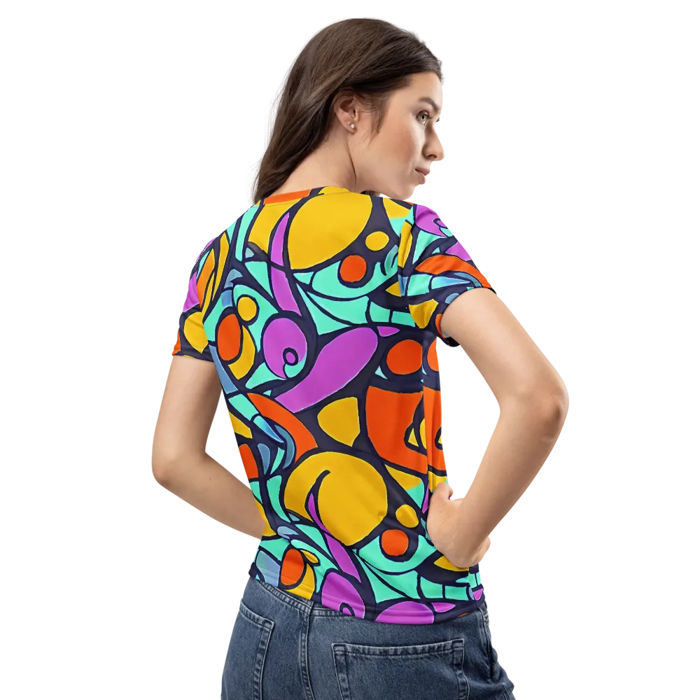Ultraviolet Pop on Women's Crew Neck T-Shirt — Back