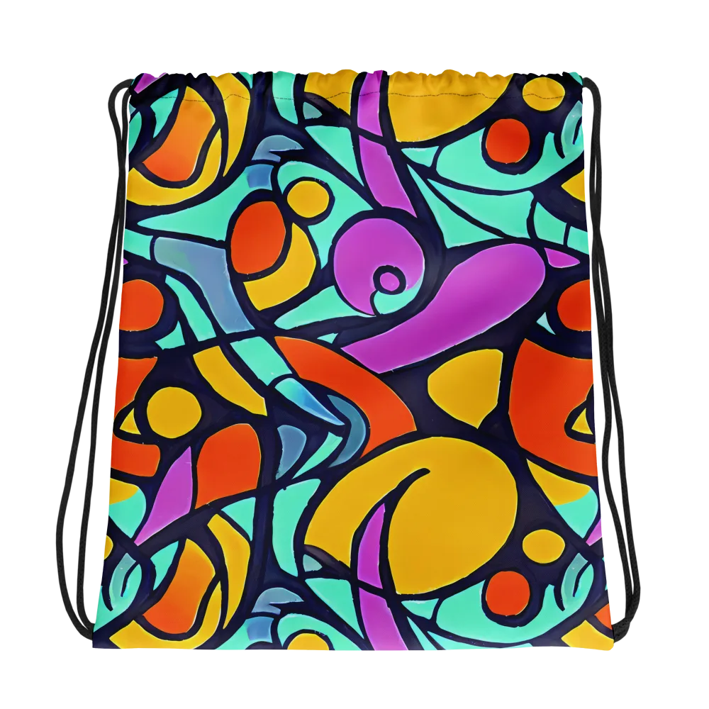Ultraviolet Pop on Drawstring Bag — Photo