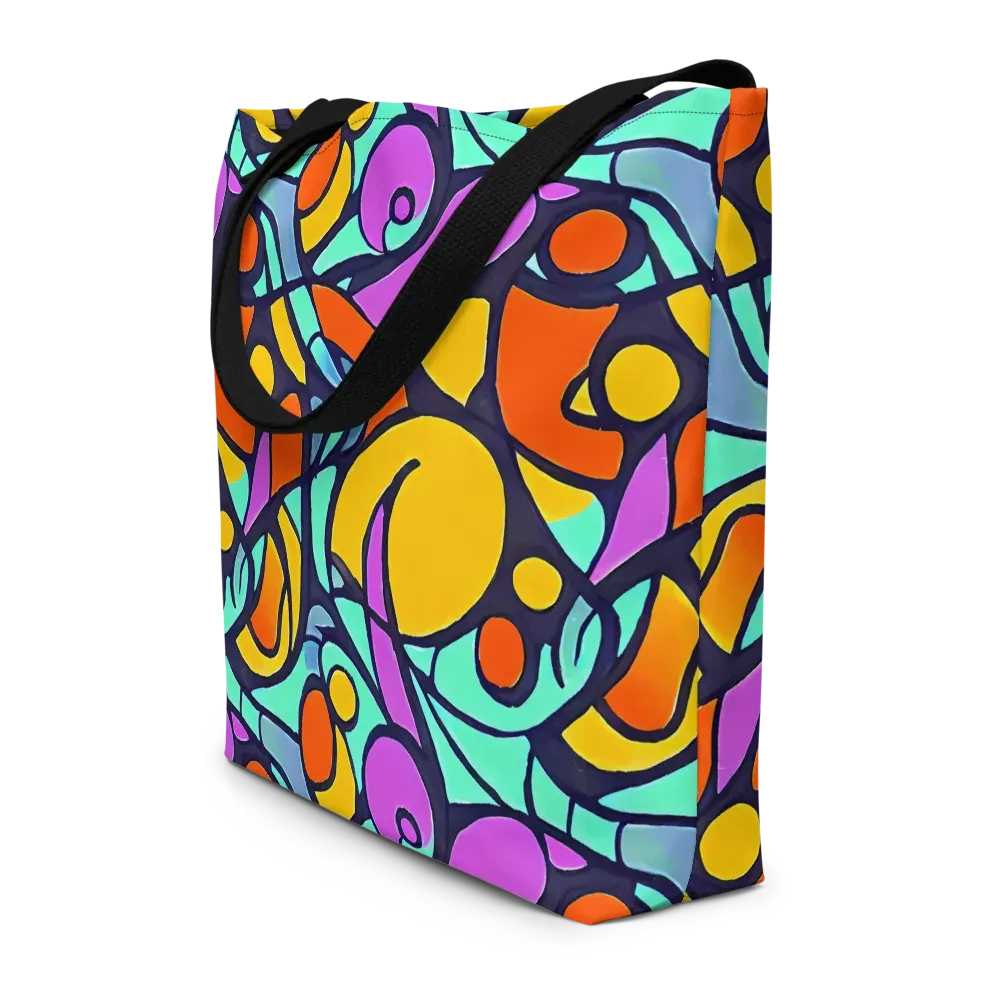 Ultraviolet Pop on Large Tote Bag W/ Pocket — Front