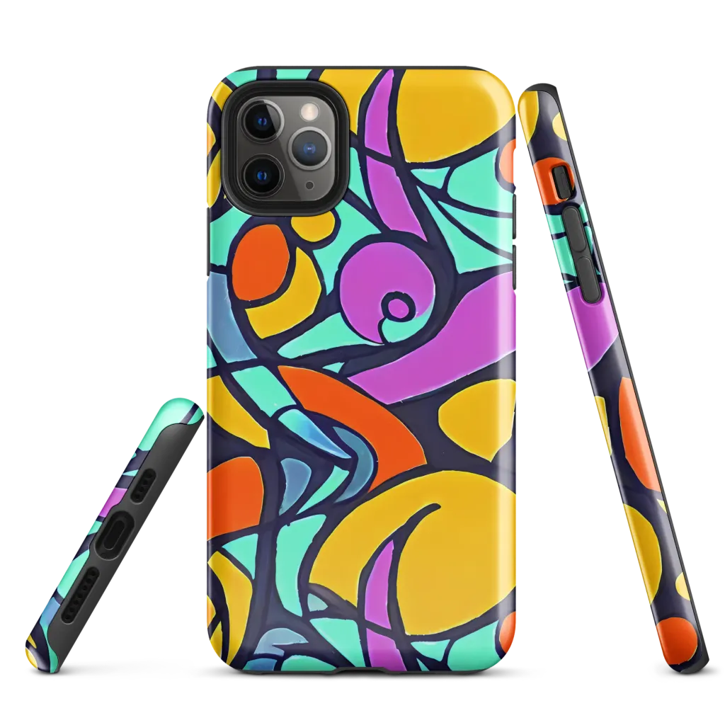Ultraviolet Pop on Tough Case for iPhone® — Front