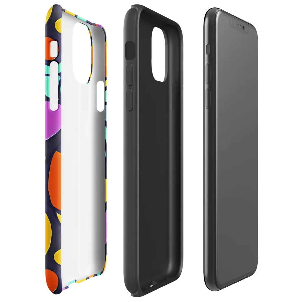 Ultraviolet Pop on Tough Case for iPhone® — Right