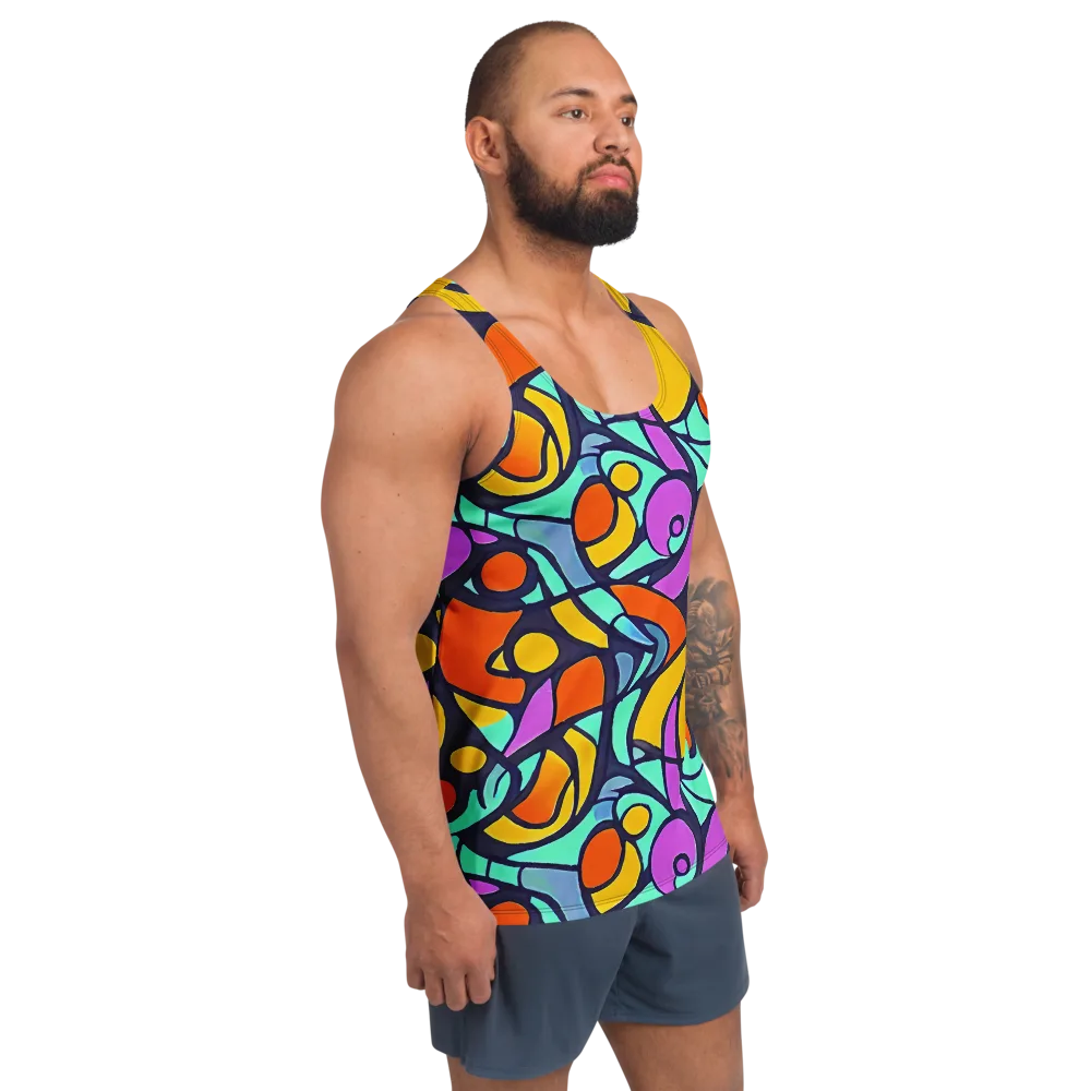 Ultraviolet Pop on Men's Tank Top — Right Front