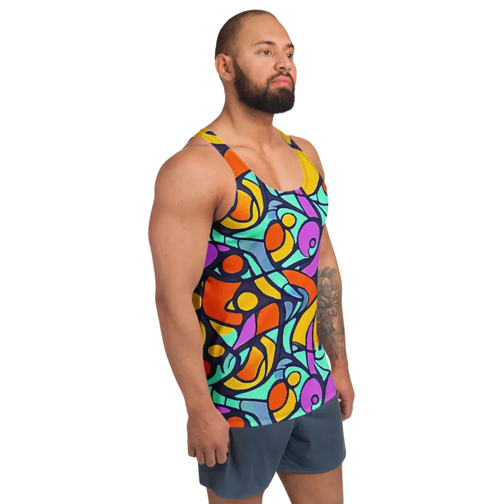 Ultraviolet Pop on Men's Tank Top — Right Front