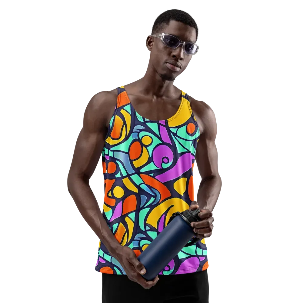 Ultraviolet Pop on Men's Tank Top — Front
