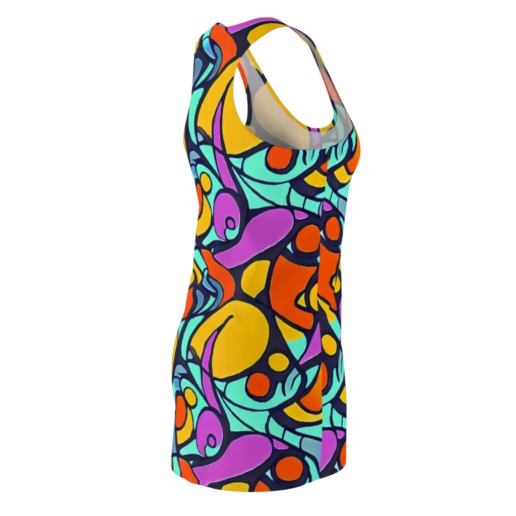 Ultraviolet Pop on Racerback Dress — Back Side