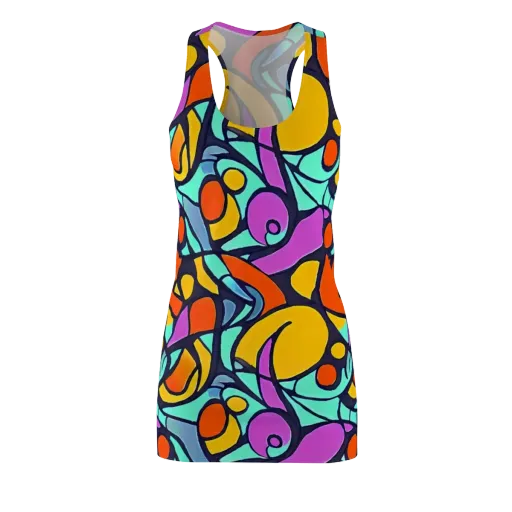 Ultraviolet Pop on a Racerback Dress