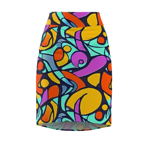 Ultraviolet Pop on a Pencil Skirt