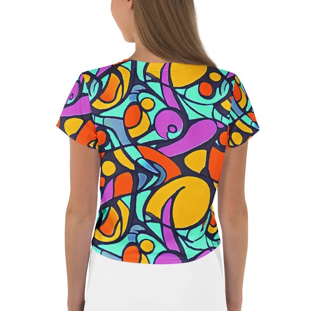 Ultraviolet Pop on Crop Tee — Back