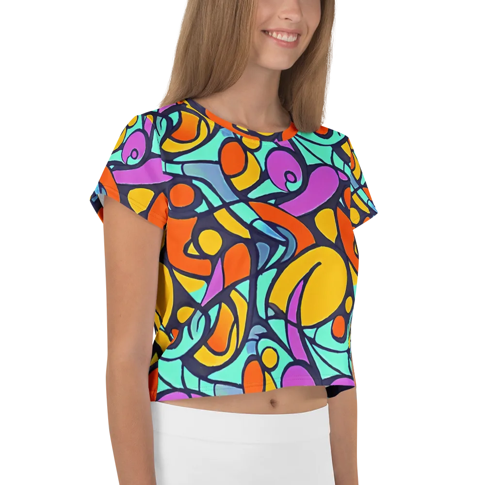 Ultraviolet Pop on Crop Tee — Right