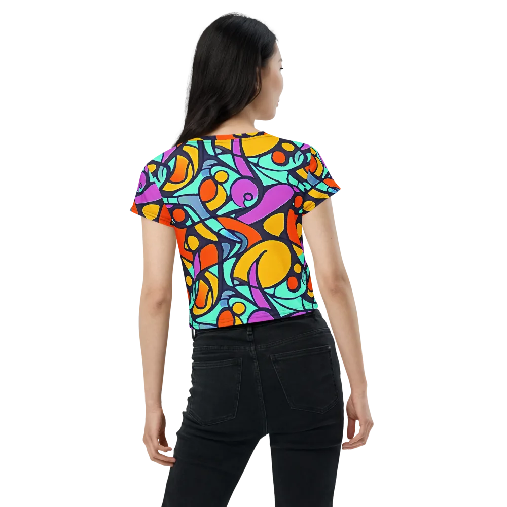 Ultraviolet Pop on Crop Tee — Back
