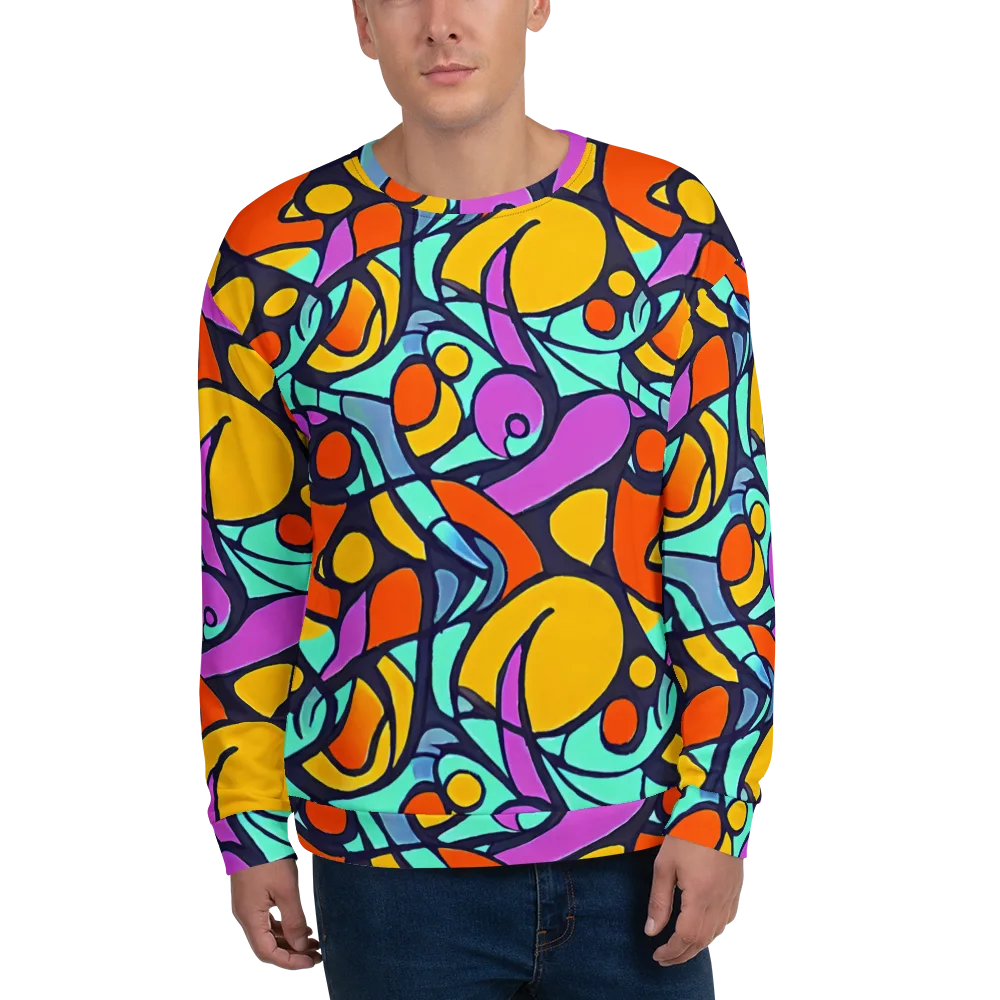 Ultraviolet Pop on Sweatshirt — Front