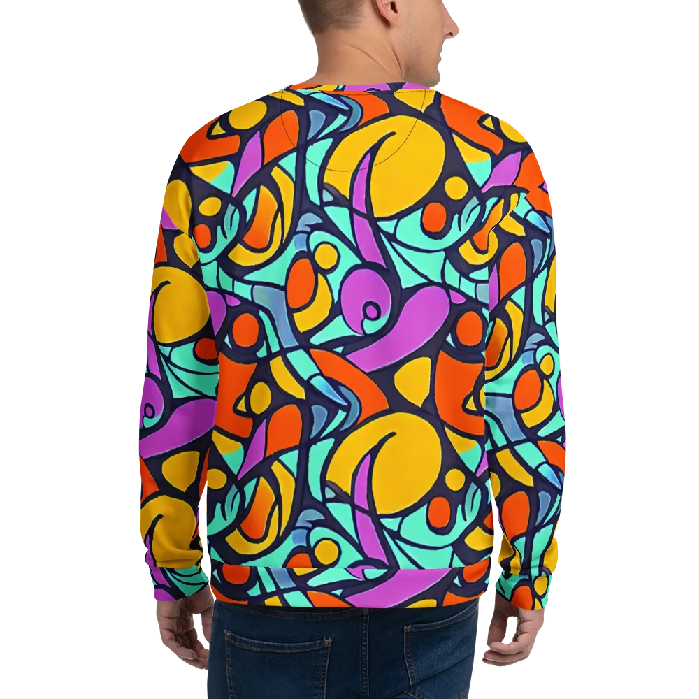 Ultraviolet Pop on Sweatshirt — Back