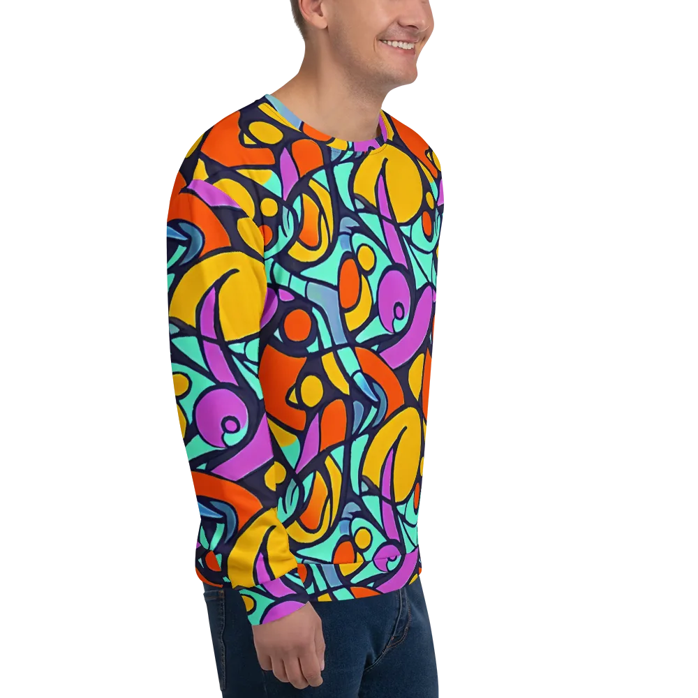Ultraviolet Pop on Sweatshirt — Right Front