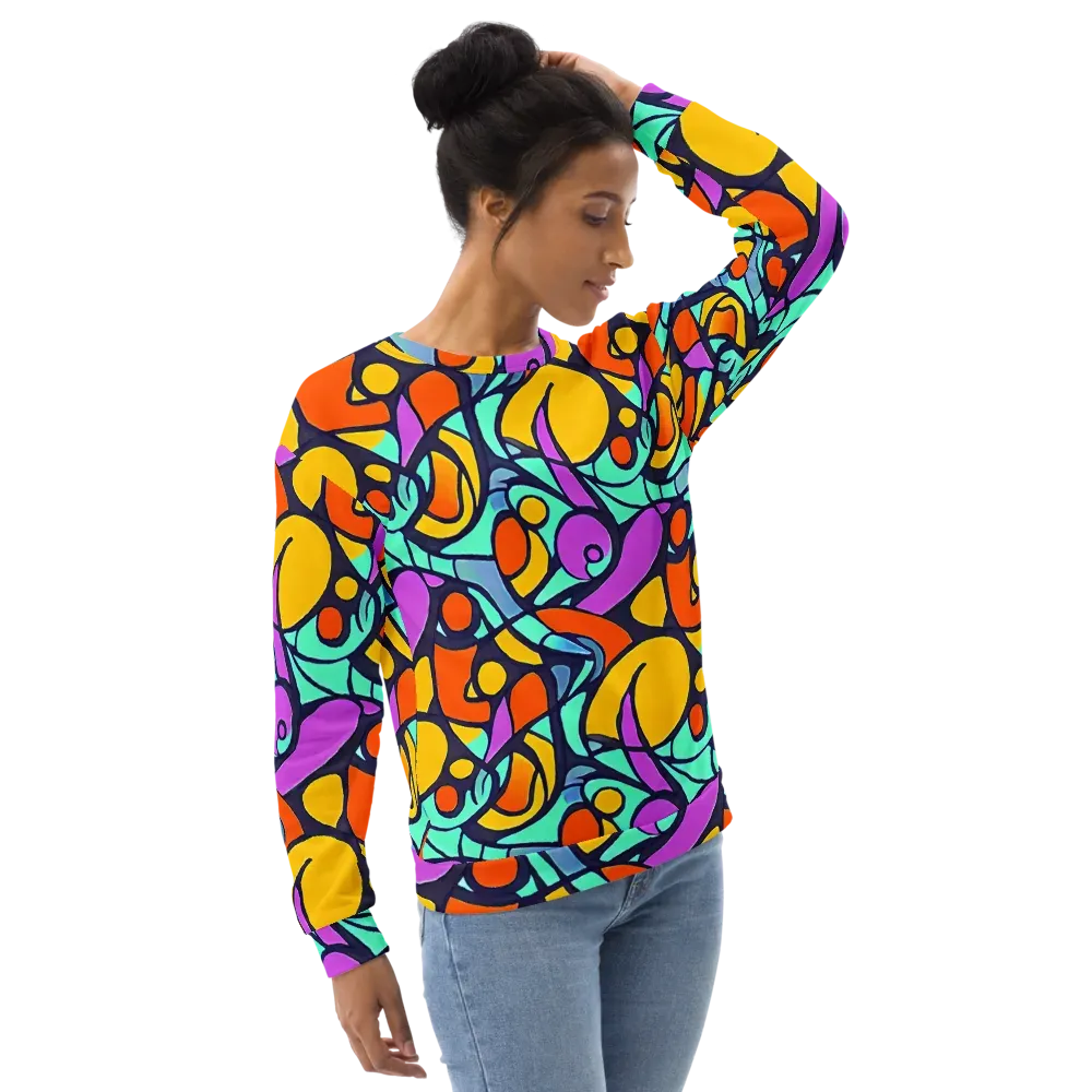 Ultraviolet Pop on Sweatshirt — Right Front