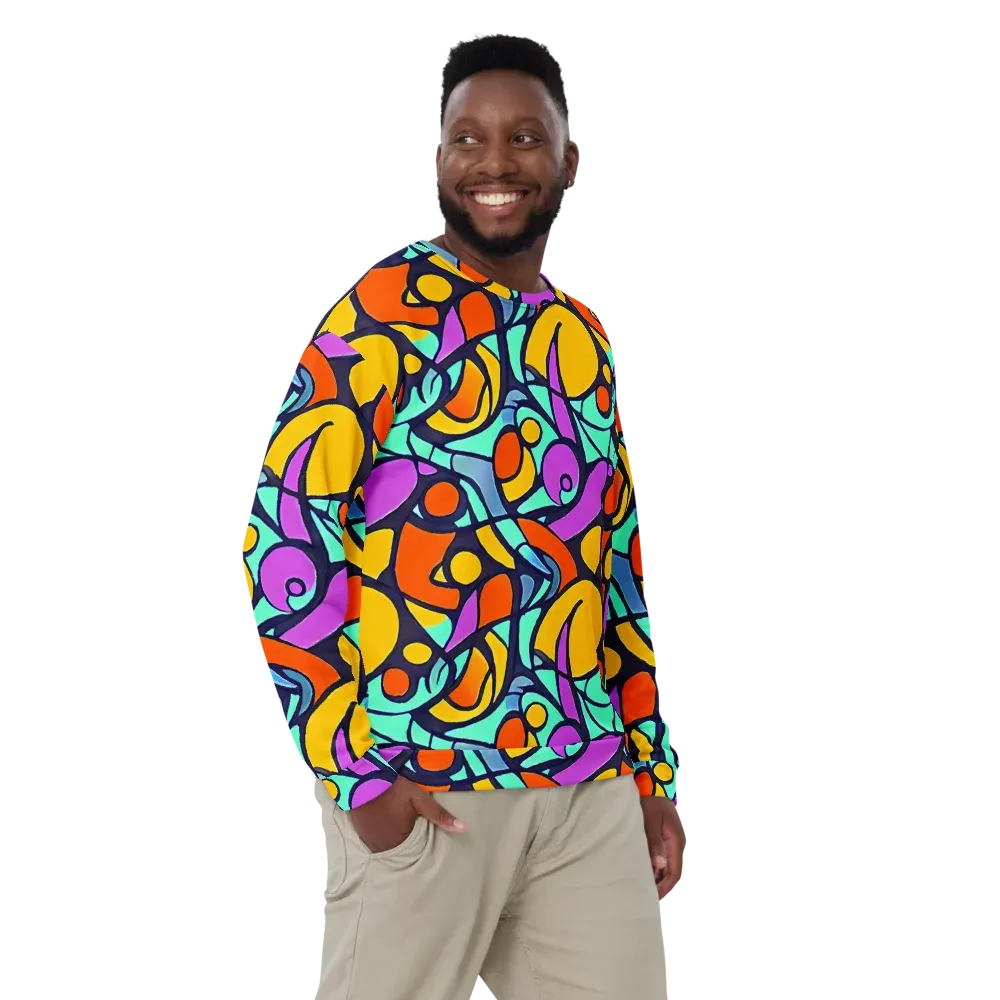 Ultraviolet Pop on Sweatshirt — Front