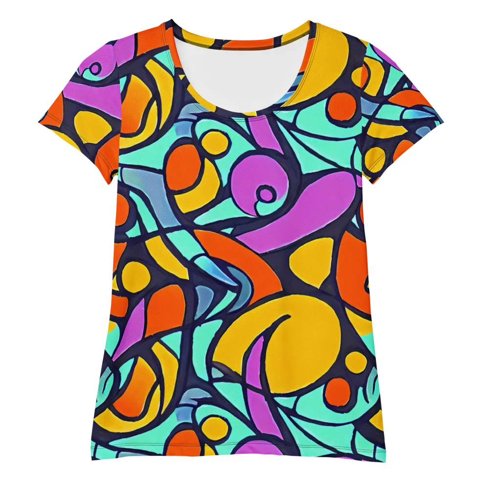 Ultraviolet Pop on Women's Athletic T-Shirt — Front