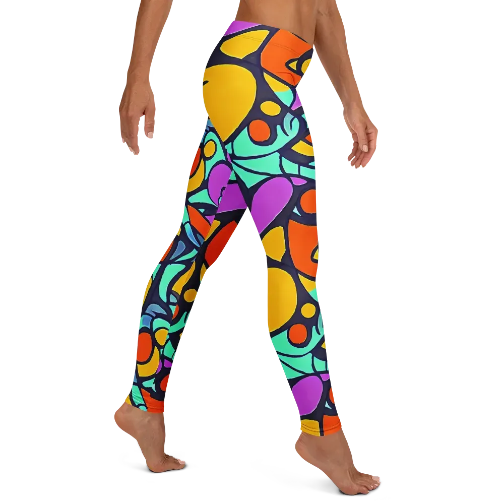 Ultraviolet Pop on Leggings — Right