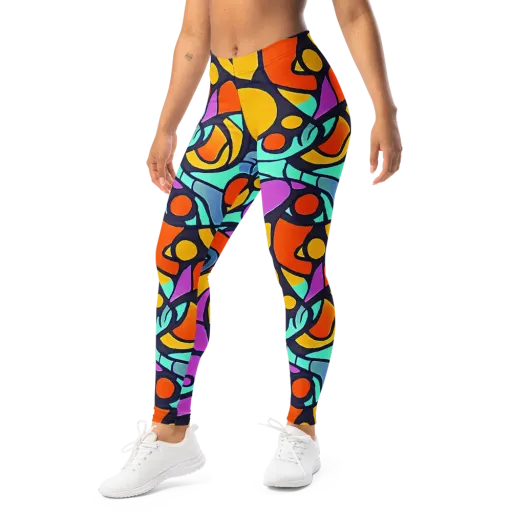 Ultraviolet Pop on a Leggings