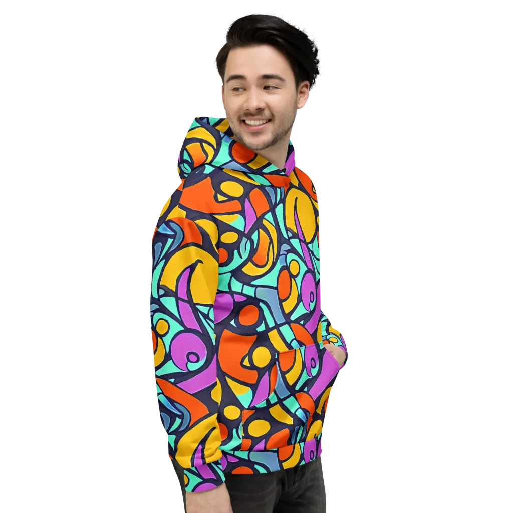 Ultraviolet Pop on Hoodie — Right