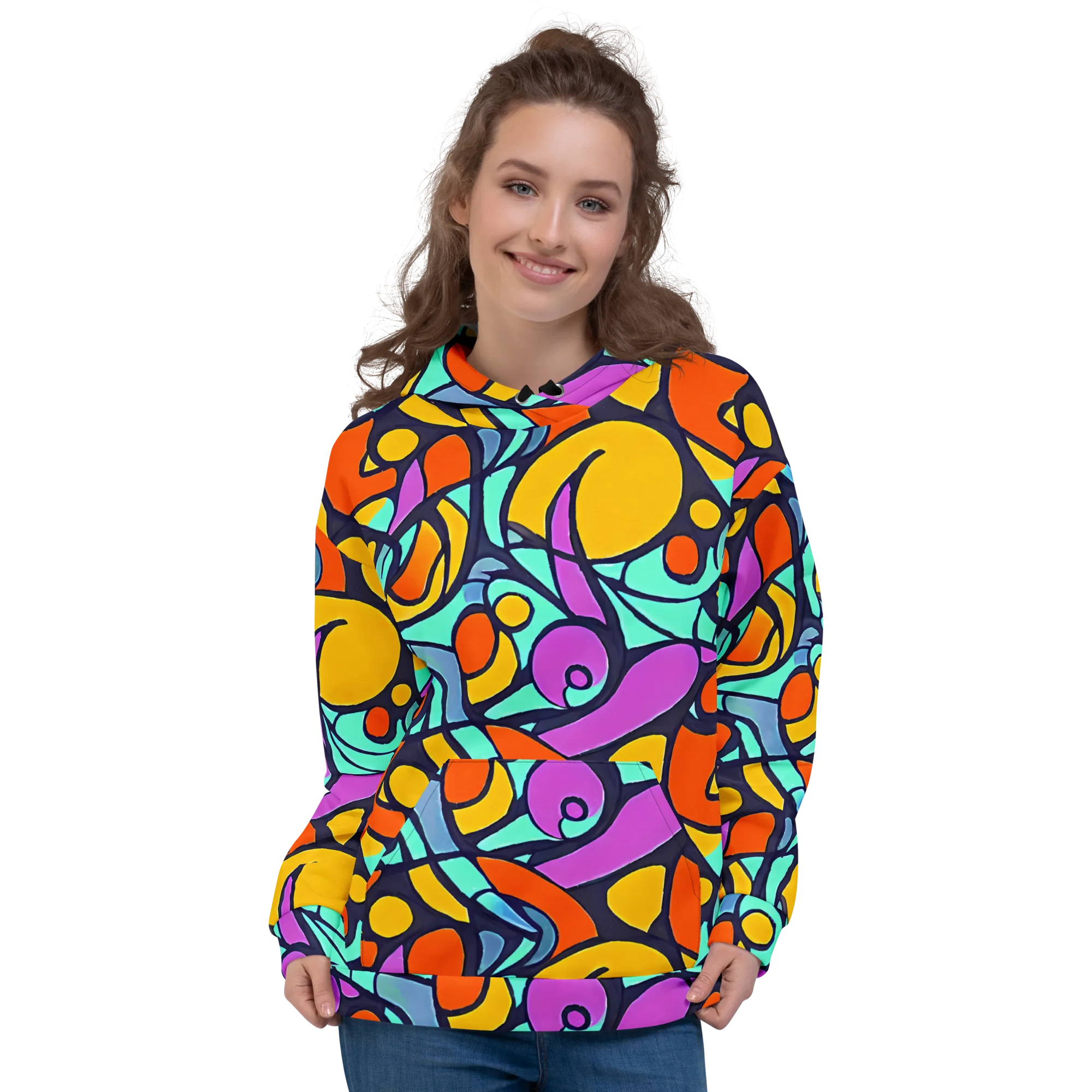 Ultraviolet Pop on Hoodie — Front