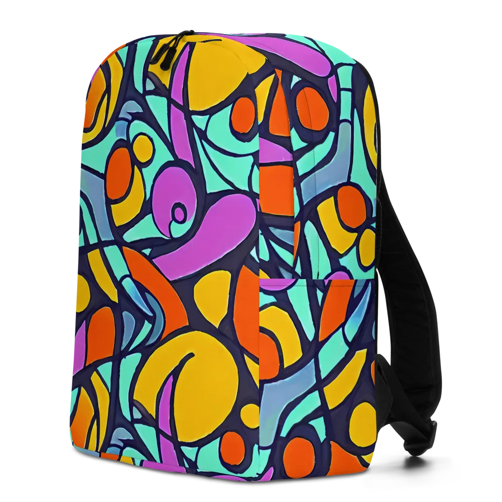 Ultraviolet Pop on Minimalist Backpack — Left