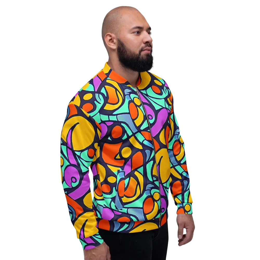 Ultraviolet Pop on Bomber Jacket — Right