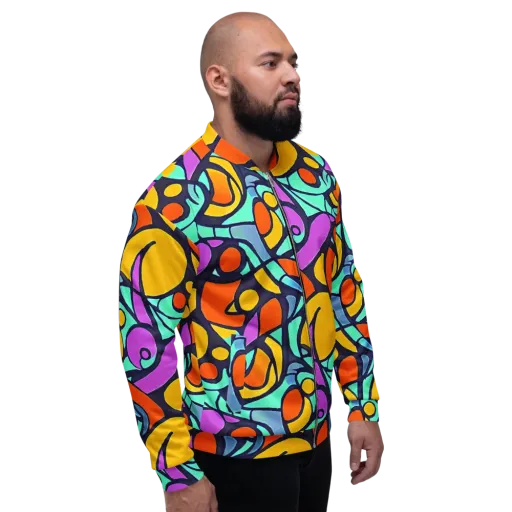 Ultraviolet Pop on a Bomber Jacket