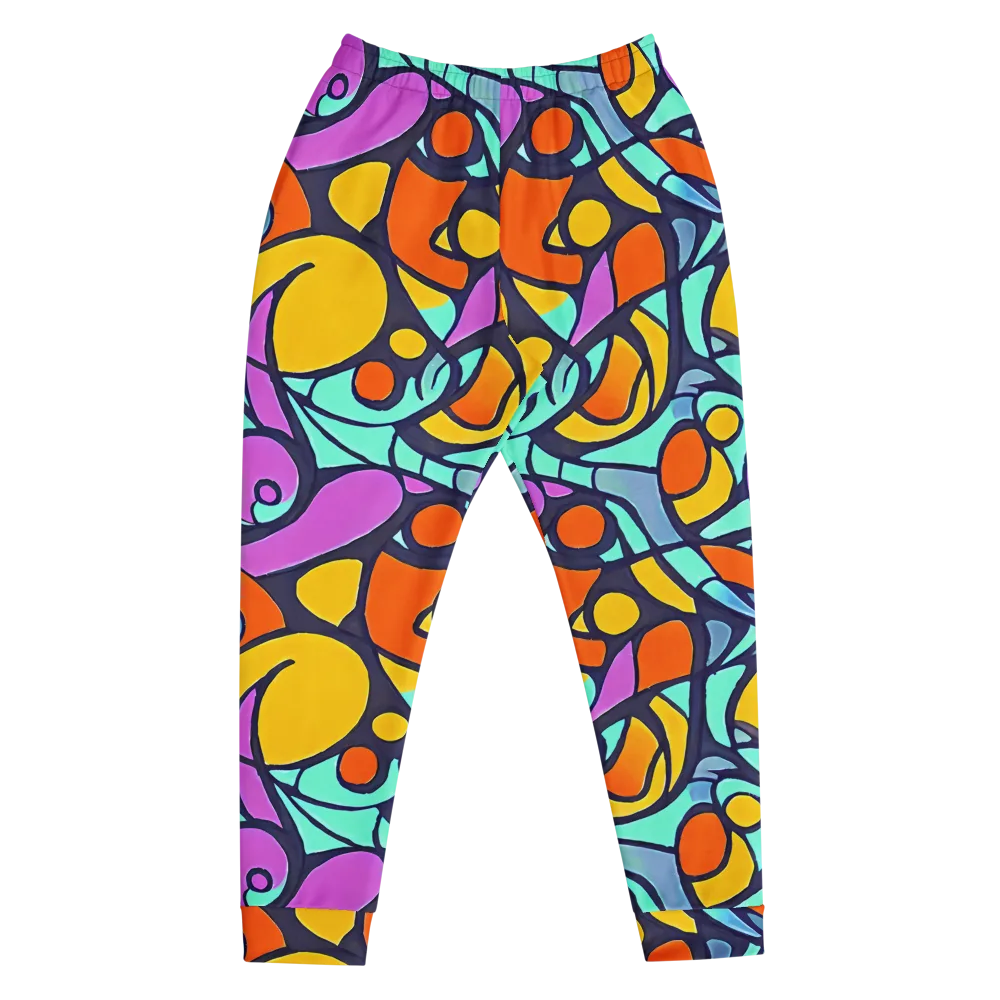 Ultraviolet Pop on Men's Joggers — Front